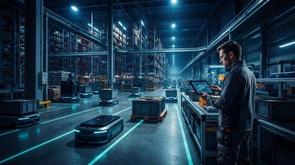 Editorial illustration for Home Depot Buys SIMPL Automation to Put Its Warehouse Pilot Technology to Work Chain-Wide